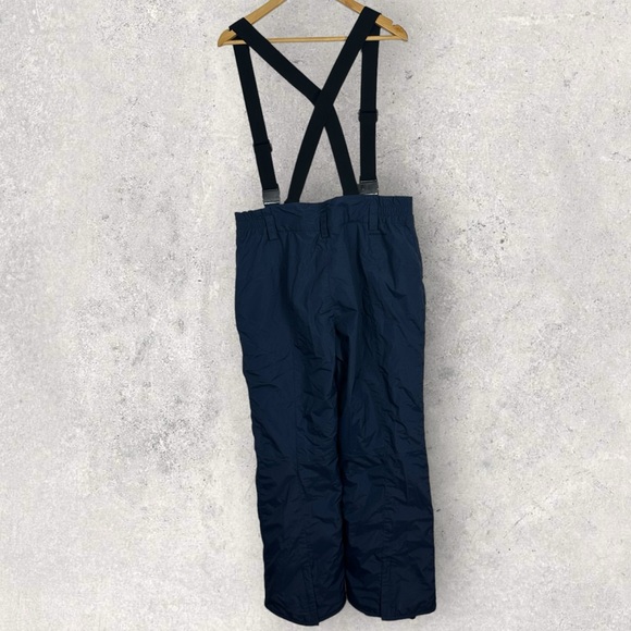 Columbia Navy Blue Bib Snowpants Ski Snow Pants Womens Large Insulated Suspender - Picture 4 of 14